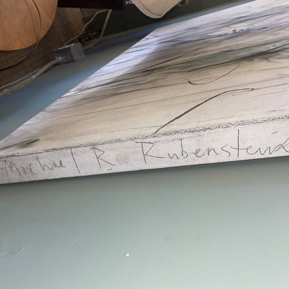 Michael Reid Rubenstein Signed Figure Art Canvas