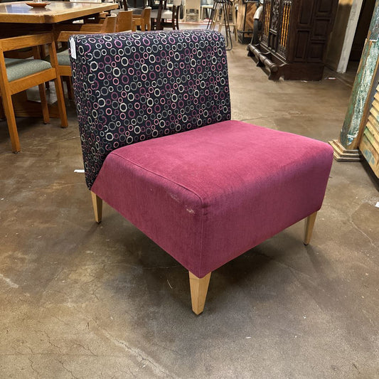 Purple Seat Colorful Slipper Chair