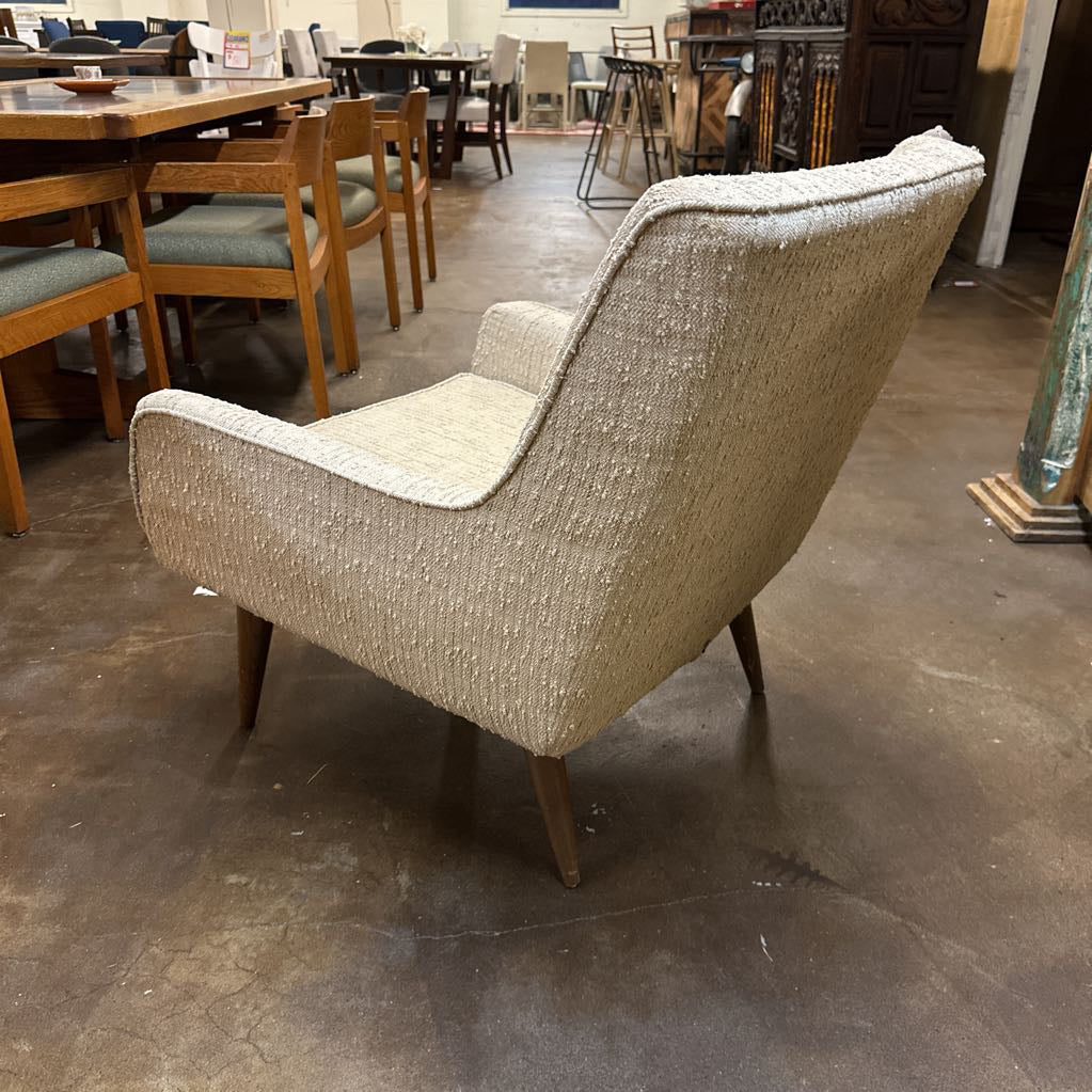 Textured Tapered Leg Accent Chair