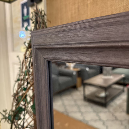 Grey Rustic Wood Mirror C MIRRORS