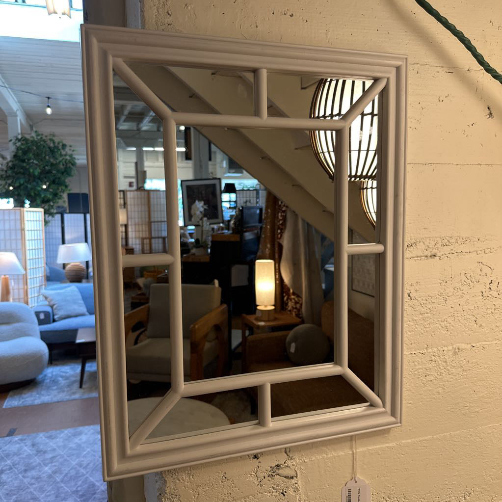 White Panelled Mirror C MIRRORS