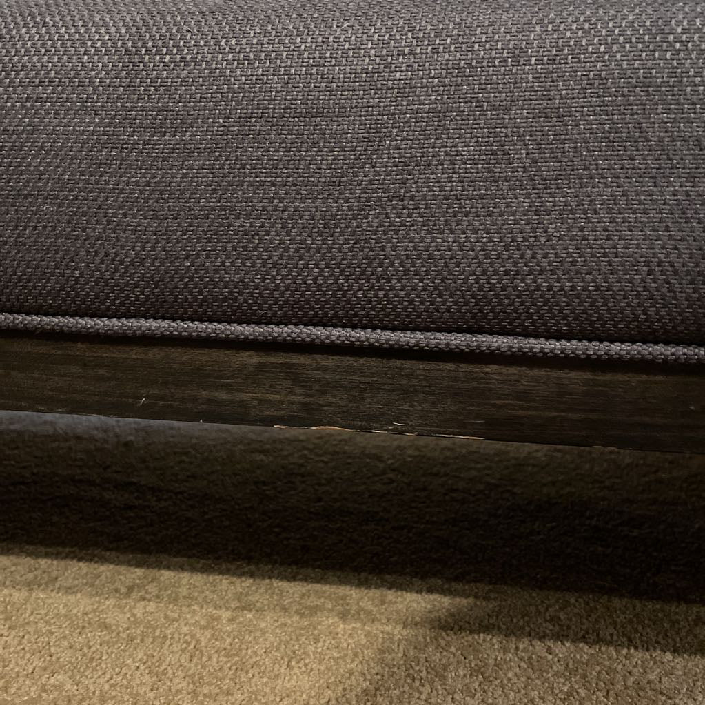 Sloped Arm Gray Tufted 2 Seat Sofa U SOFAS