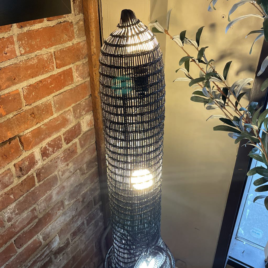 Indonesian Fish Trap Floor Lamp LAMPS