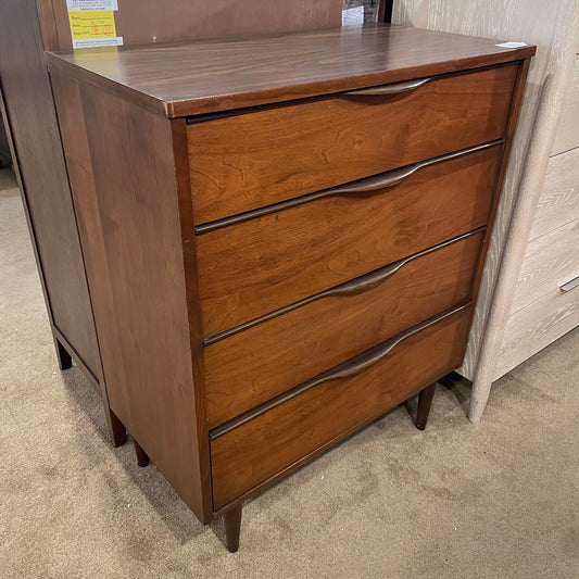 MC Two Tone Handles 4 Drawer Highboy Dresser