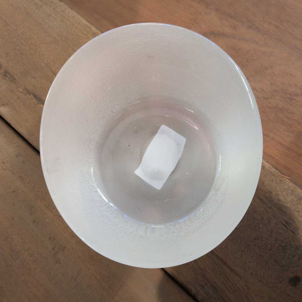 Heavy Frosted Glass Modern Paperweight SMALLS