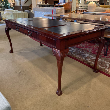 Leather Inlay Claw Foot Desk C DESKS