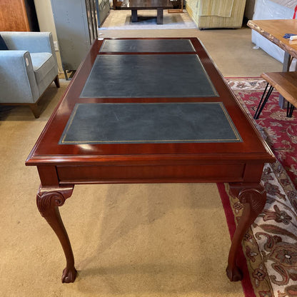 Leather Inlay Claw Foot Desk C DESKS