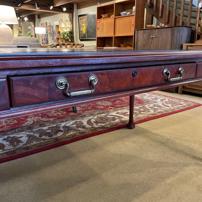 Leather Inlay Claw Foot Desk C DESKS