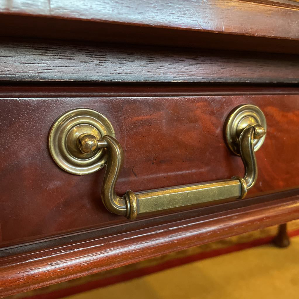 Leather Inlay Claw Foot Desk C DESKS