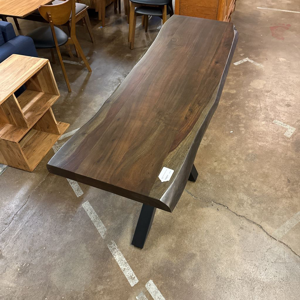 Eberhard Wood and Steel Console Table