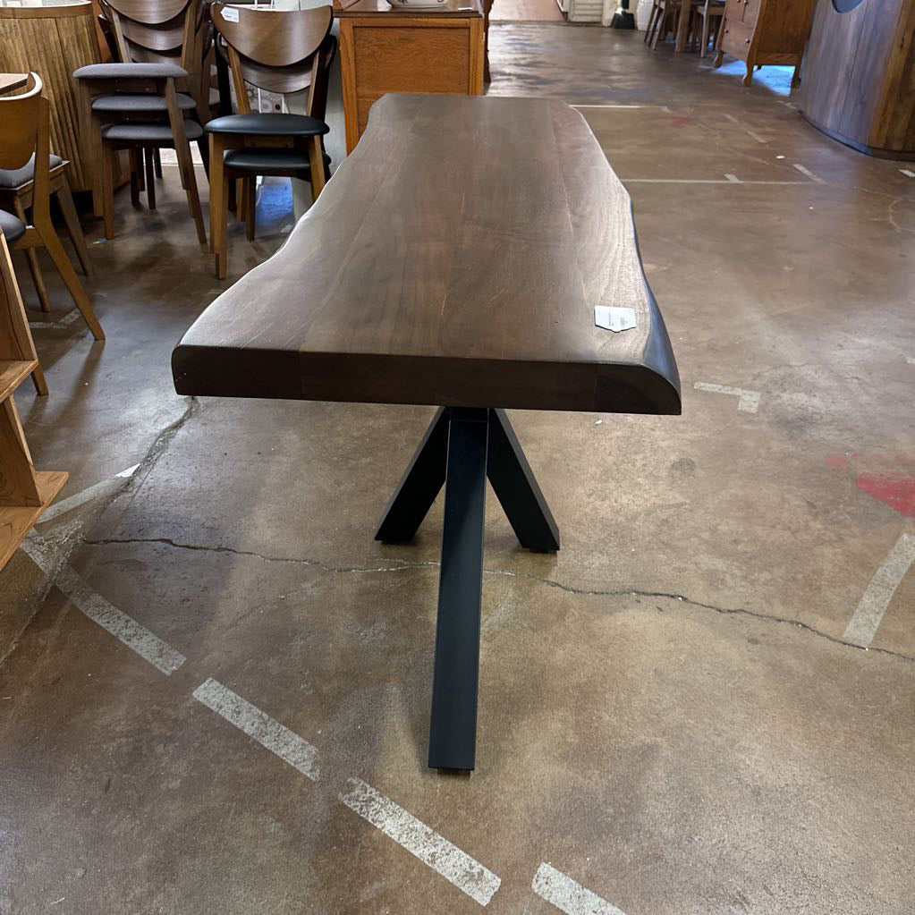 Eberhard Wood and Steel Console Table