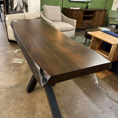 Eberhard Wood and Steel Console Table