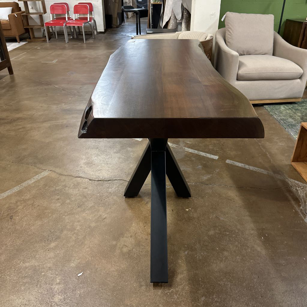 Eberhard Wood and Steel Console Table