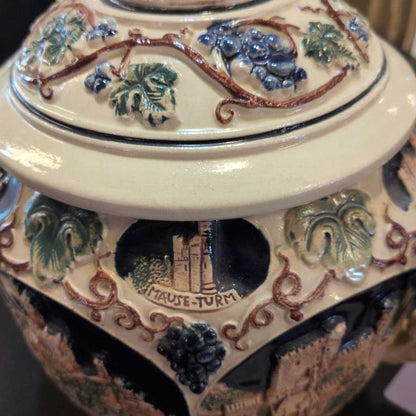 German Punch Bowl W/ 8 Cups UNIQUE FINDS