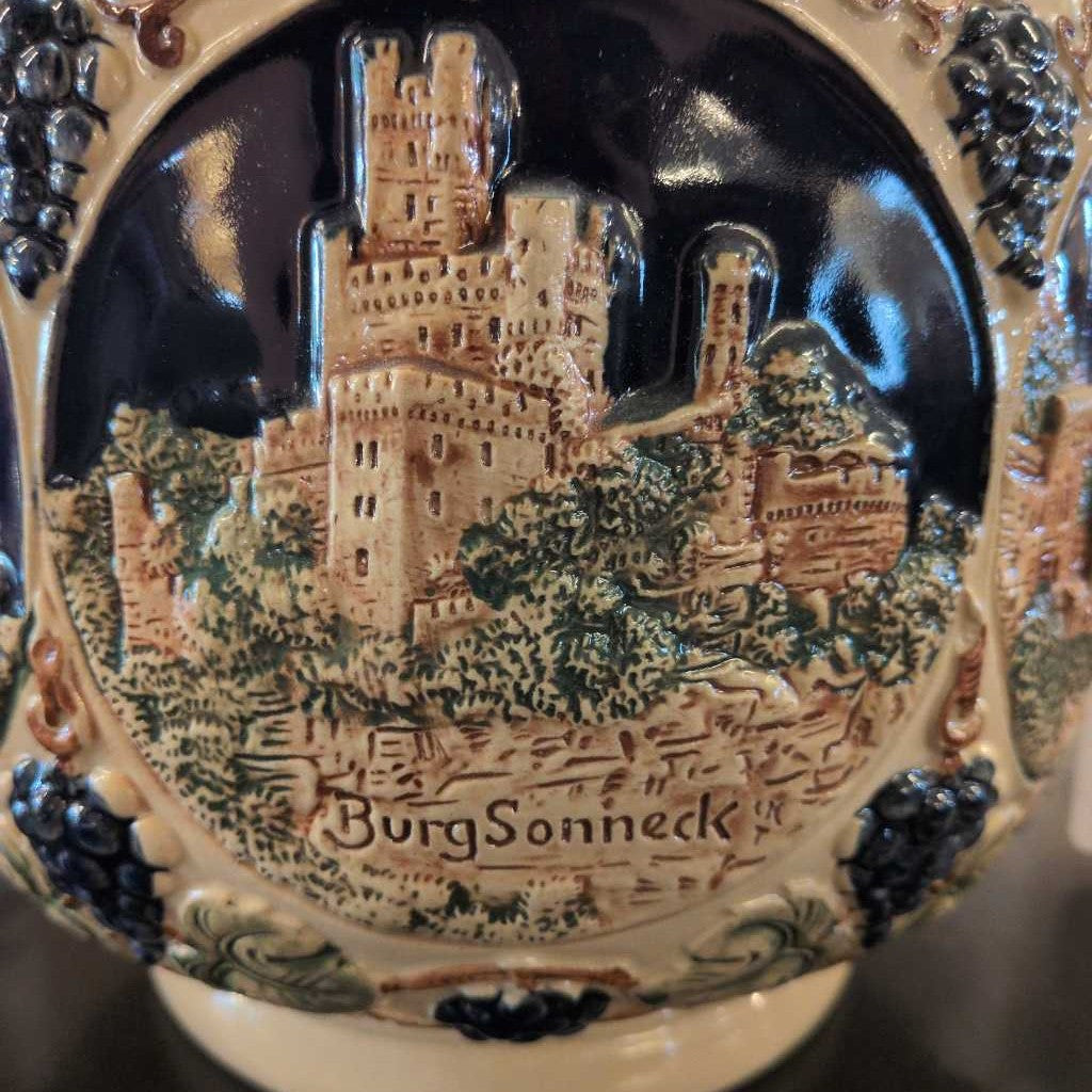 German Punch Bowl W/ 8 Cups UNIQUE FINDS