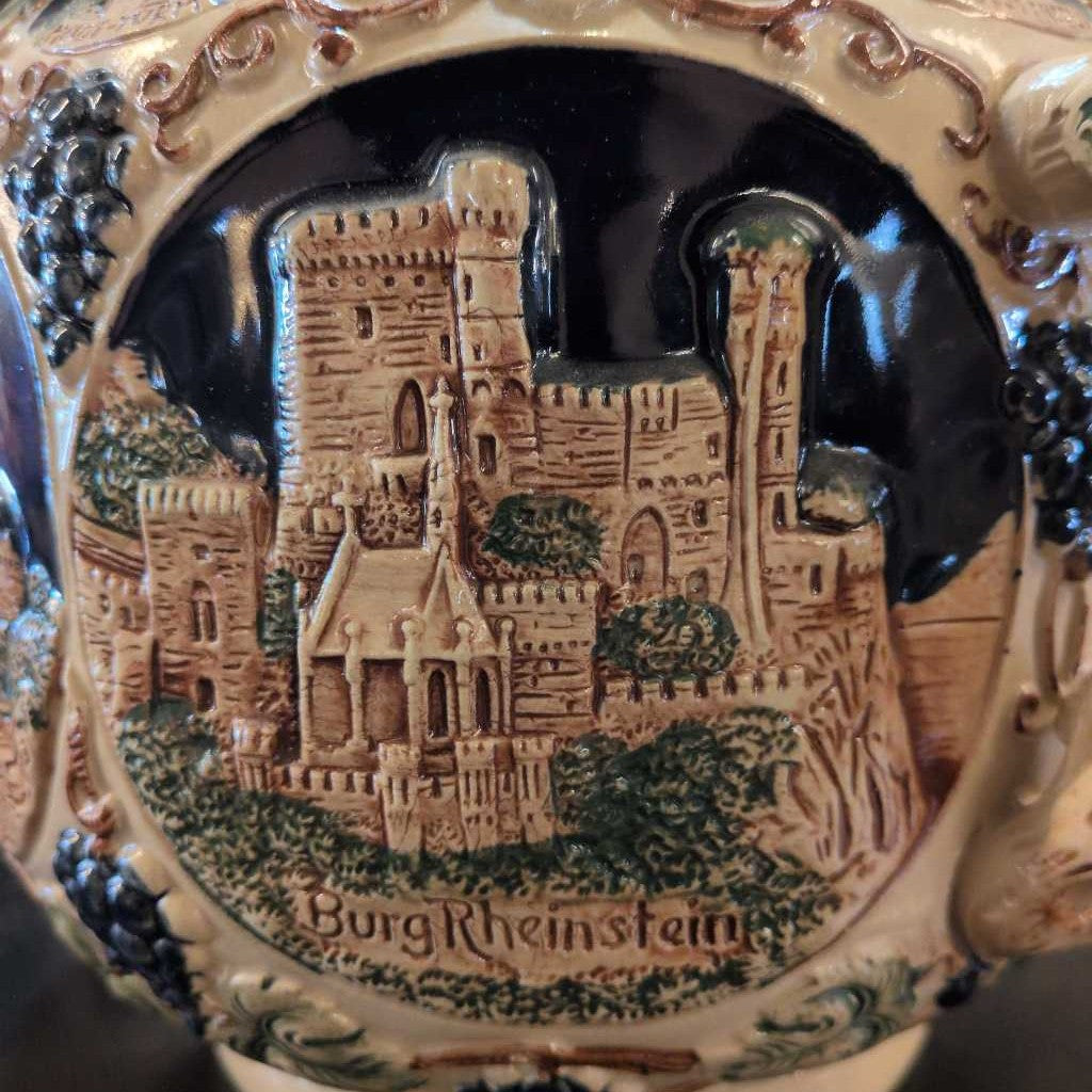 German Punch Bowl W/ 8 Cups UNIQUE FINDS