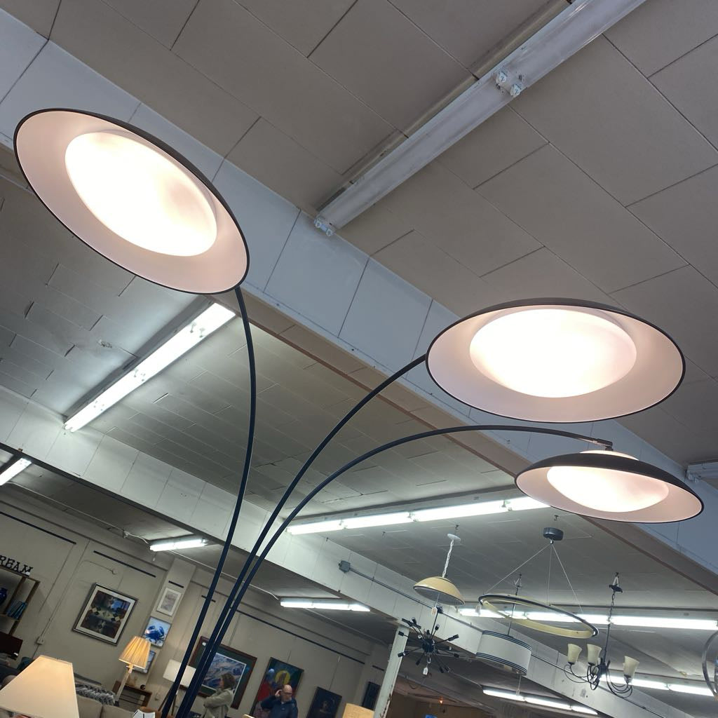 NOVA OF CALIFORNIA Black 3 Saucer Arc Lamp LAMPS