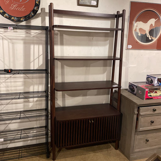 Houston Brown Storage Bookshelf