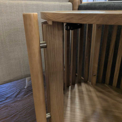 Houston Round Story Side Table C SIDE TABLES