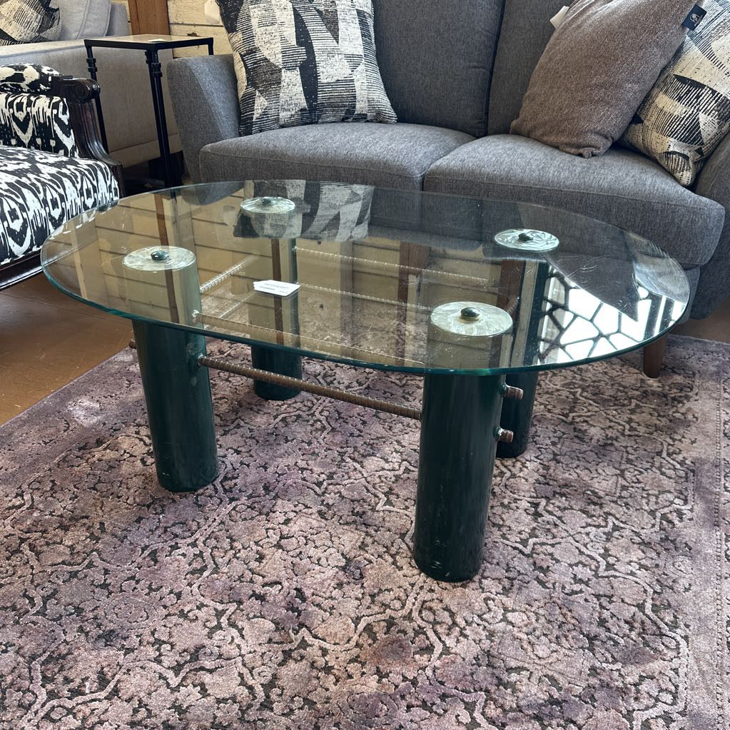 Custom Fabricated Industrial Coffee Tbl & Side Tbl C COFFEE TABLES