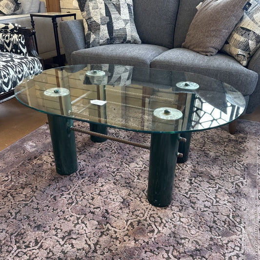 Custom Fabricated Industrial Coffee Tbl & Side Tbl