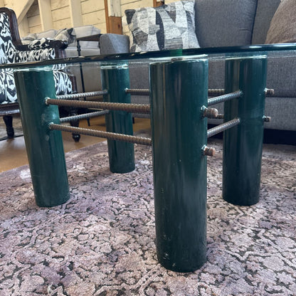 Custom Fabricated Industrial Coffee Tbl & Side Tbl C COFFEE TABLES