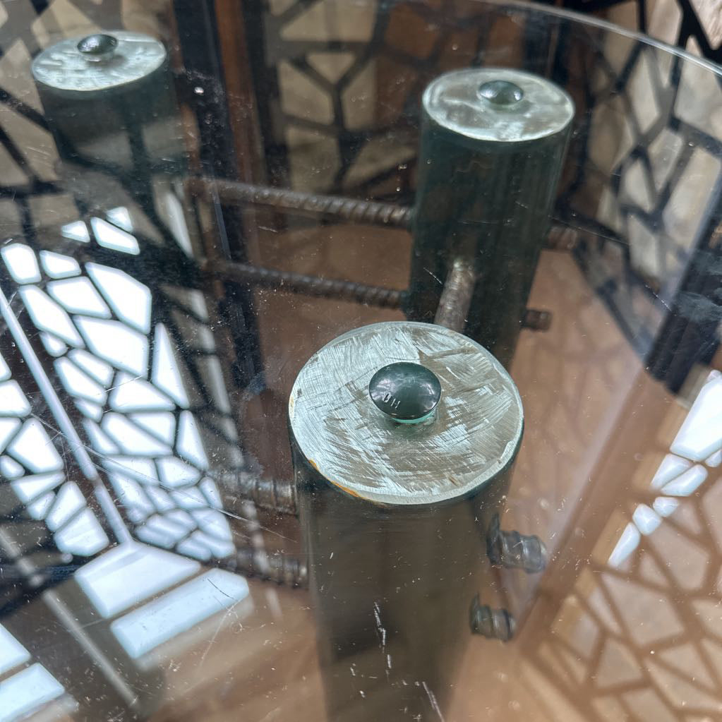 Custom Fabricated Industrial Coffee Tbl & Side Tbl C COFFEE TABLES