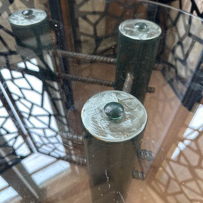 Custom Fabricated Industrial Coffee Tbl & Side Tbl C COFFEE TABLES