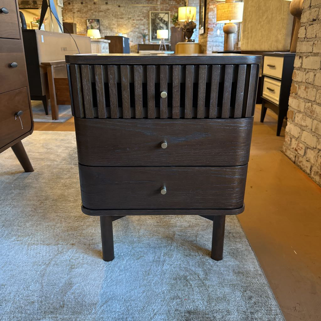 Houston Brown 3 Drawer Nightstand C NIGHTSTANDS
