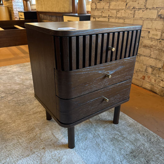 Houston Brown 3 Drawer Nightstand C NIGHTSTANDS