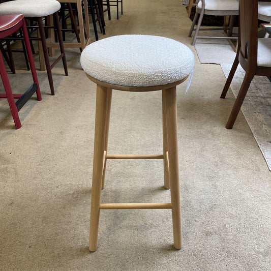 Round Boucle Seat Counter Stool