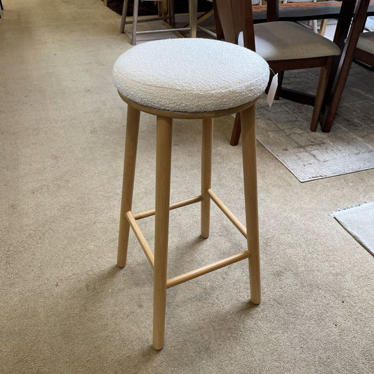 Round Boucle Seat Counter Stool