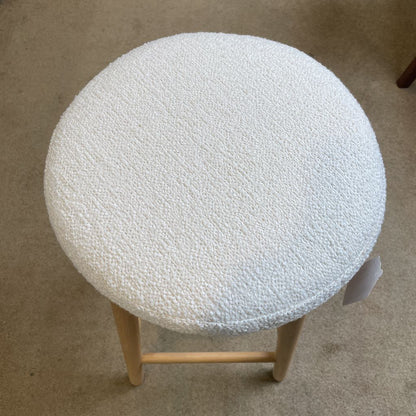 Round Boucle Seat Counter Stool