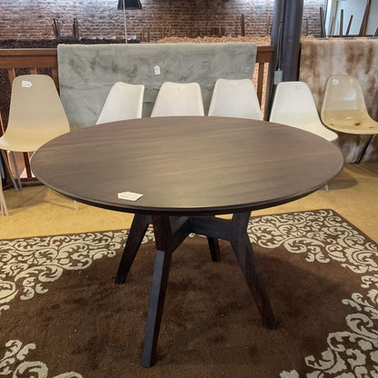 Walnut Wallace Round Dining Table C DINING TABLES