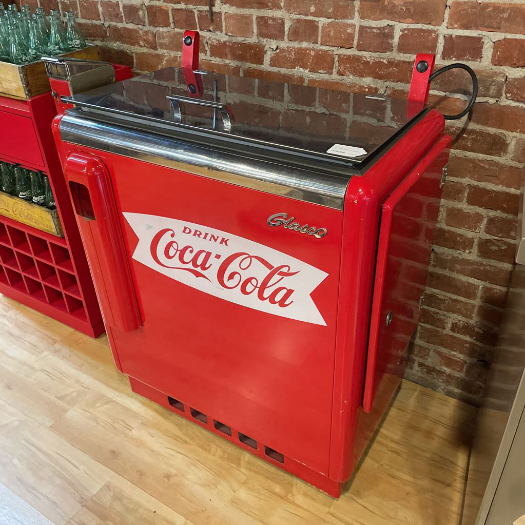 1950's Coke Machine with Bottles UNIQUE FINDS