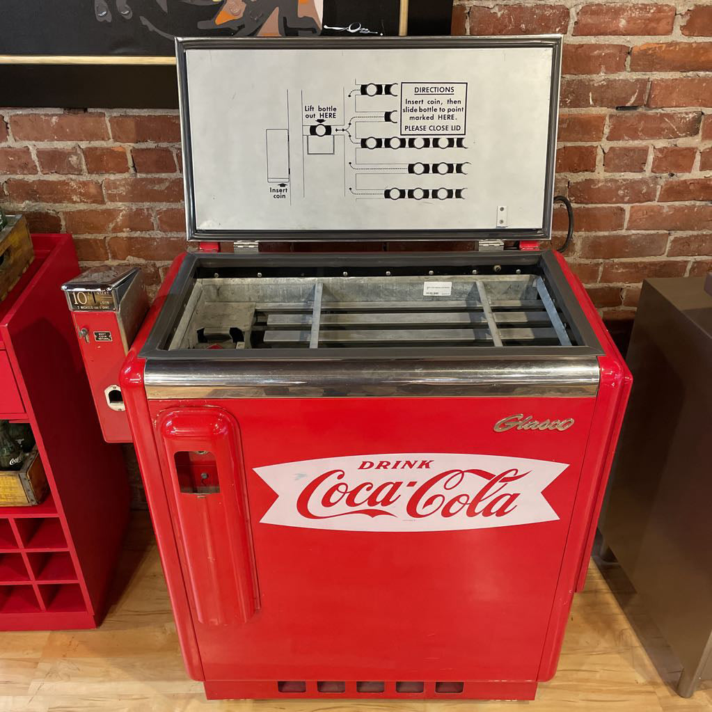 1950's Coke Machine with Bottles UNIQUE FINDS