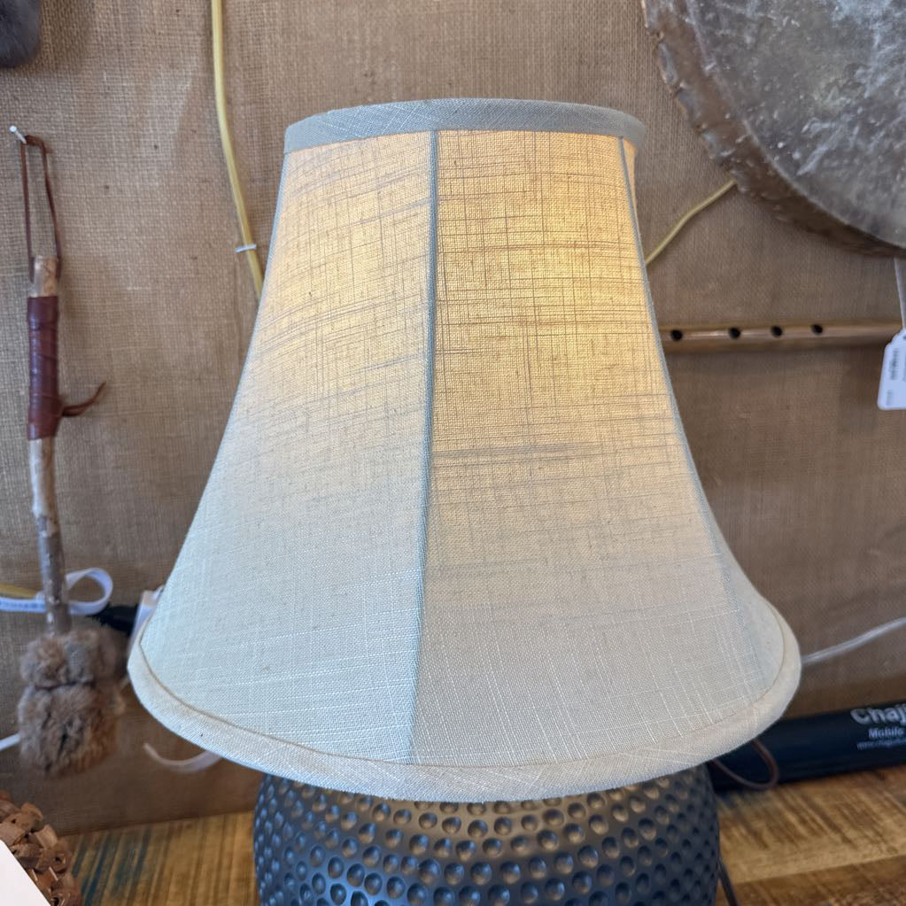 Dimple Lamp w/ Beige Shade LAMPS