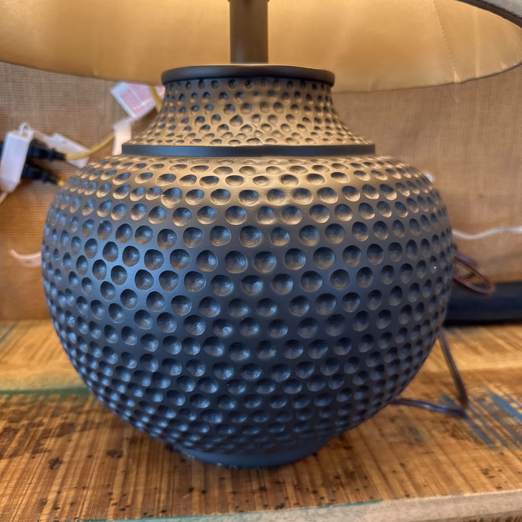 Dimple Lamp w/ Beige Shade LAMPS