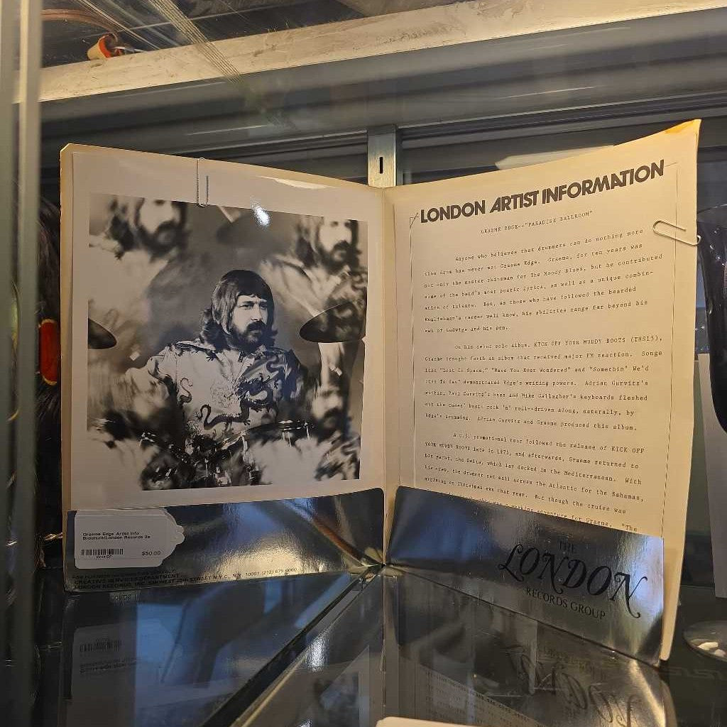 Graeme Edge Artist Info Brochure/London Records UNIQUE FINDS