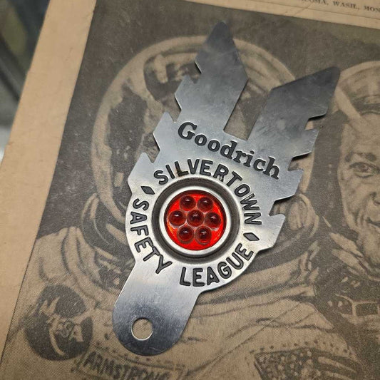 Vintage Goodrich Silvertown License Plate Reflector Attachment