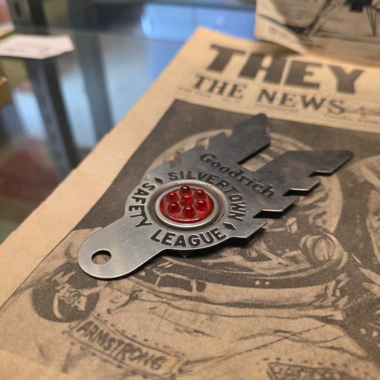 Vintage Goodrich Silvertown License Plate Reflector Attachment