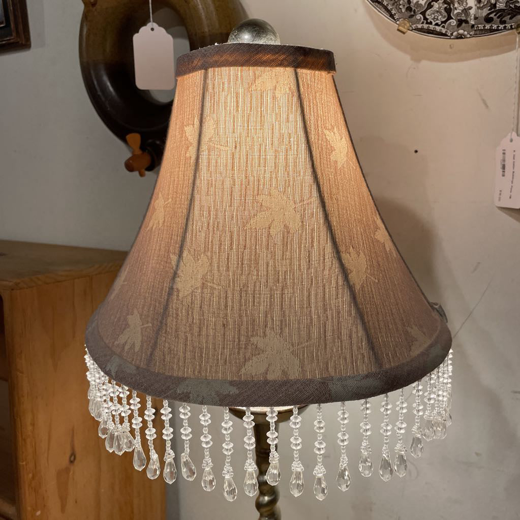 Twist Base Lamp w/ Pink Shade LAMPS