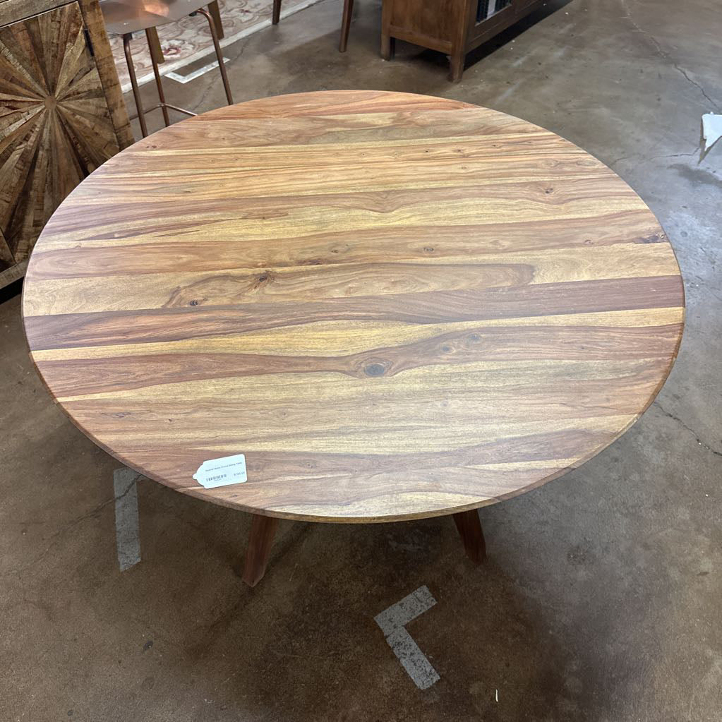 Natural Metro Round Dining Table