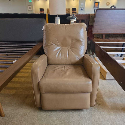 Brown Leather Electric Recliner