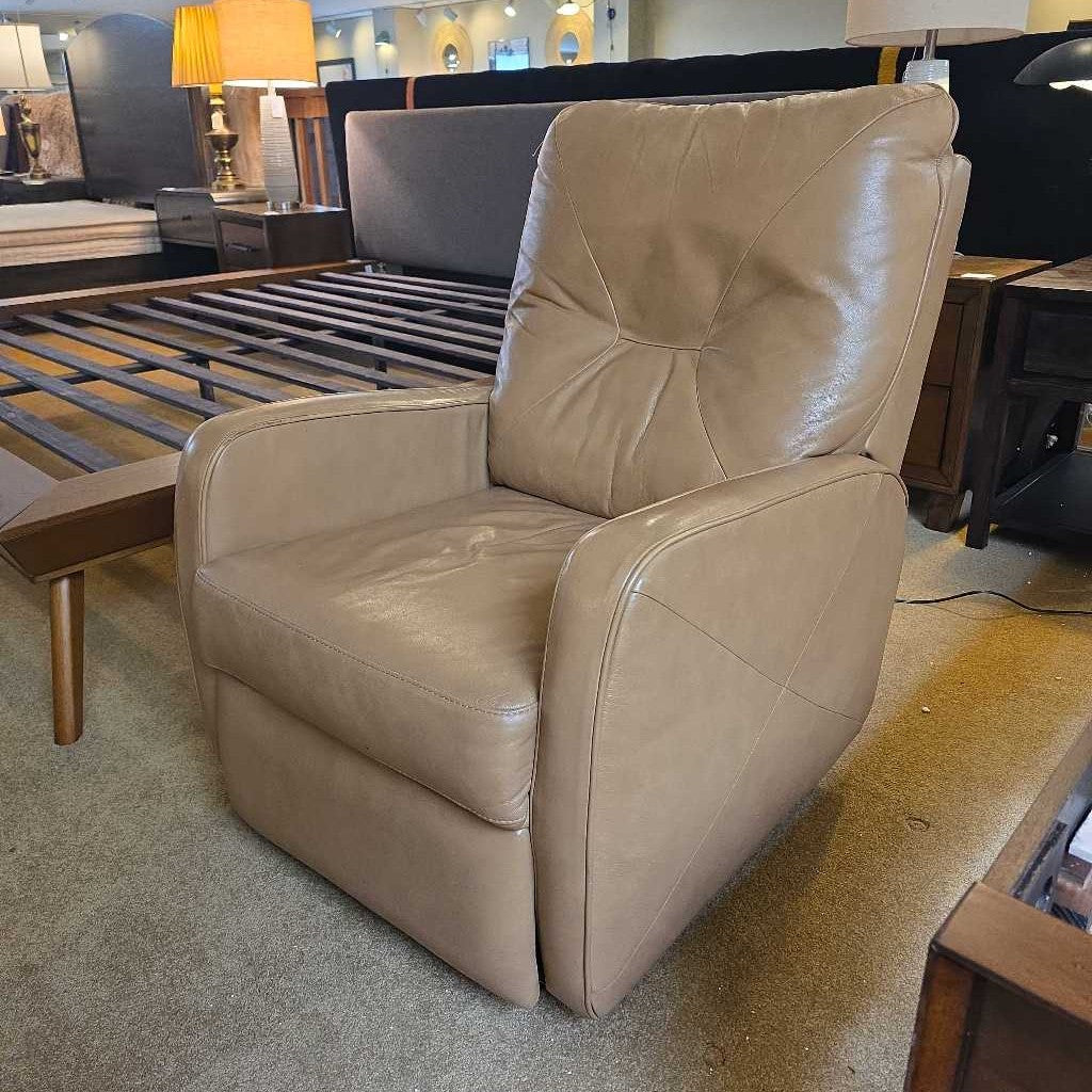 Brown Leather Electric Recliner