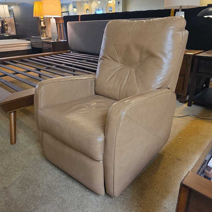 Brown Leather Electric Recliner