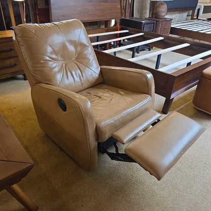 Brown Leather Electric Recliner
