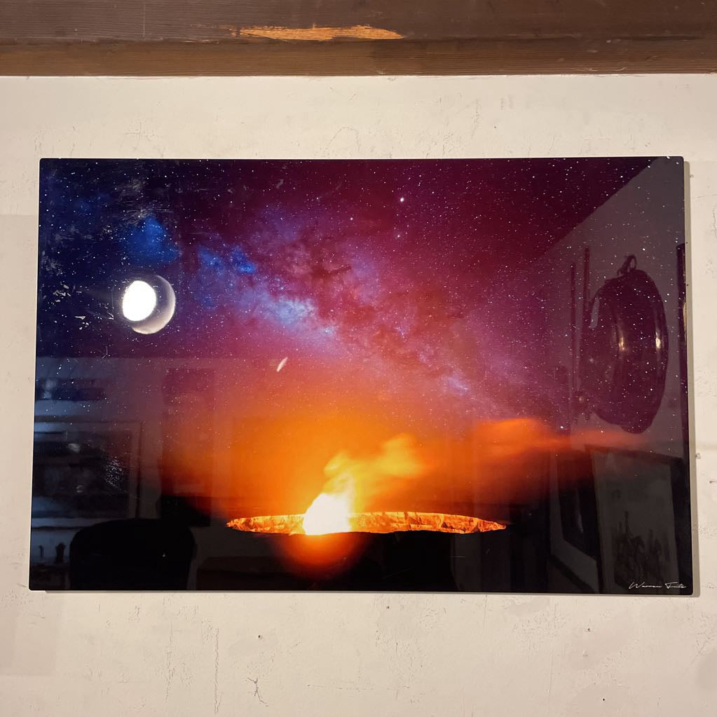 Darvaza Gas Crater AKA The Gates of Hell Photo on Steel ART