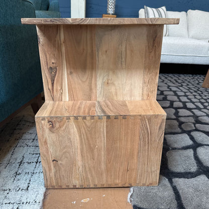 Natural Asymmetric TV Stand