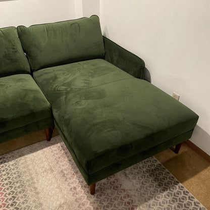 Egersund Moss Green RAF Chaise Sectional